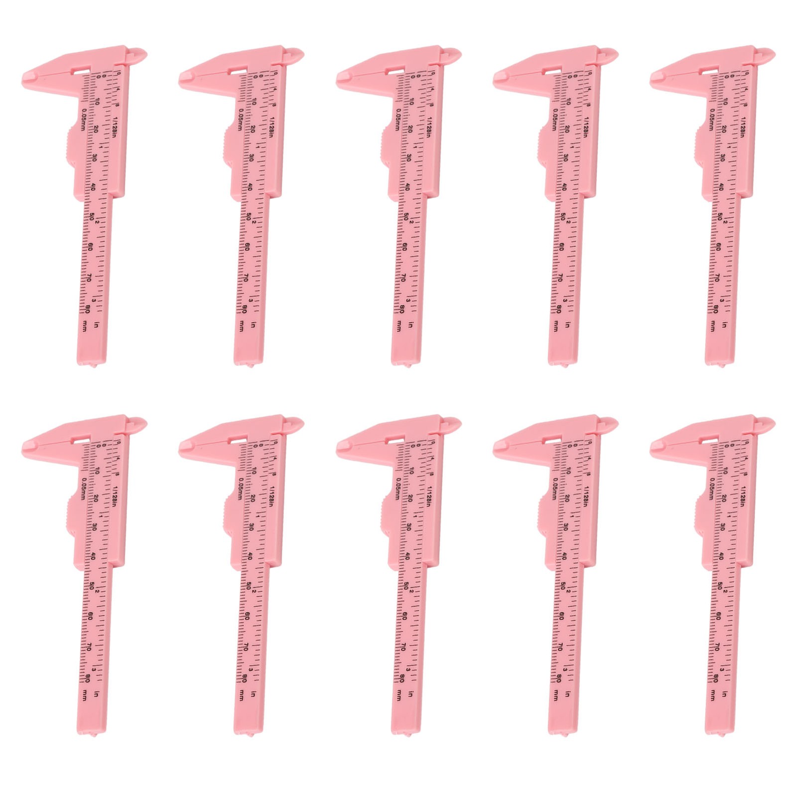 10pcs Eyebrow Measuring Ruler Accurate Size For Tattooing Salons