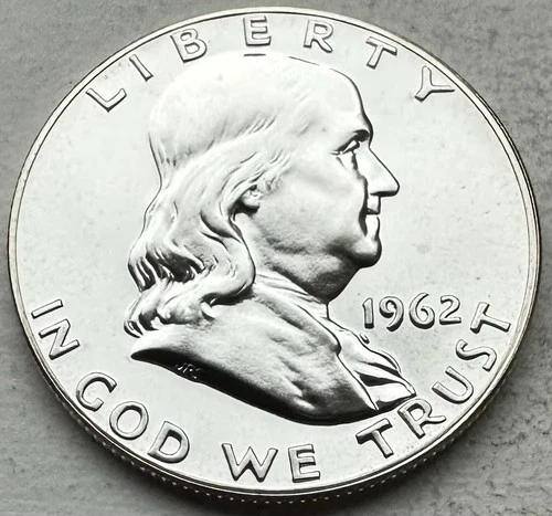 1962 Proof Franklin Half Dollar 90% Silver-INV#8526