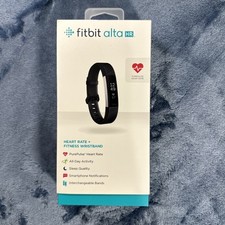 Fitbit Small Silver Alta HR Activity Tracker Fitness Wristband Heart Rate Band