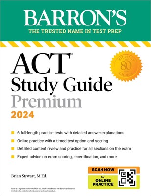 ACT Study Guide Premium Prep, 2024: 6 Practice Tests + Comprehensive Review ...