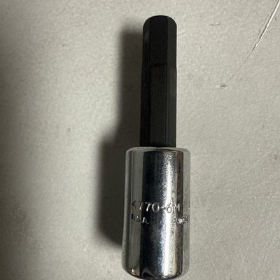 Proto Professional 4770-6M 1/4'' Drive 6mm Metric Standard Hex Bit Socket