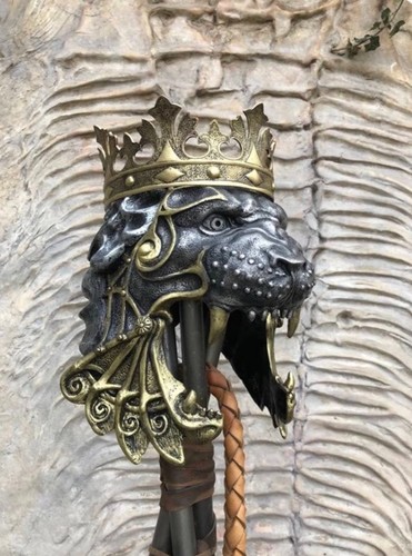 Exquisite Fiberglass Hero Prop "Beast King" Helmet. Size XL. Amazing Detail.