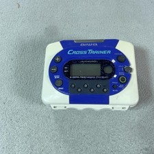 Vintage Aiwa Cross Trainer AM FM Radio Cassette Player Blue White AS IS Untested