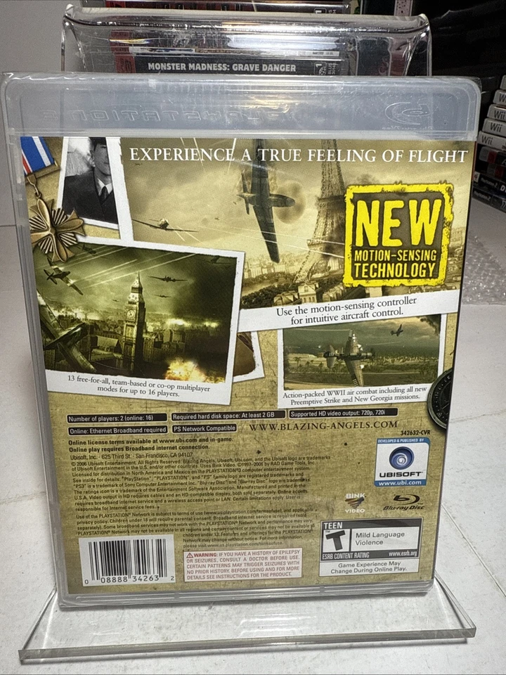 Blazing Angels: Squadrons of WWII (PlayStation 3, 2006) PS3 New Sealed Unopened - Image 2 of 3