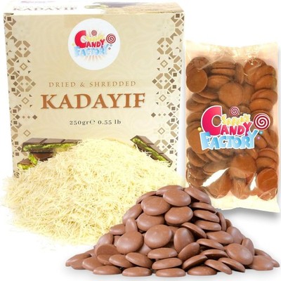 Premium 250 gr Dried & Shredded Kadayif (Kataifi) Fillo Dough, With Coating L...