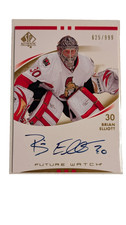 2007-08 UD SP Authentic Future Watch BRIAN ELLIOTT RC Rookie AUTO /999 #234