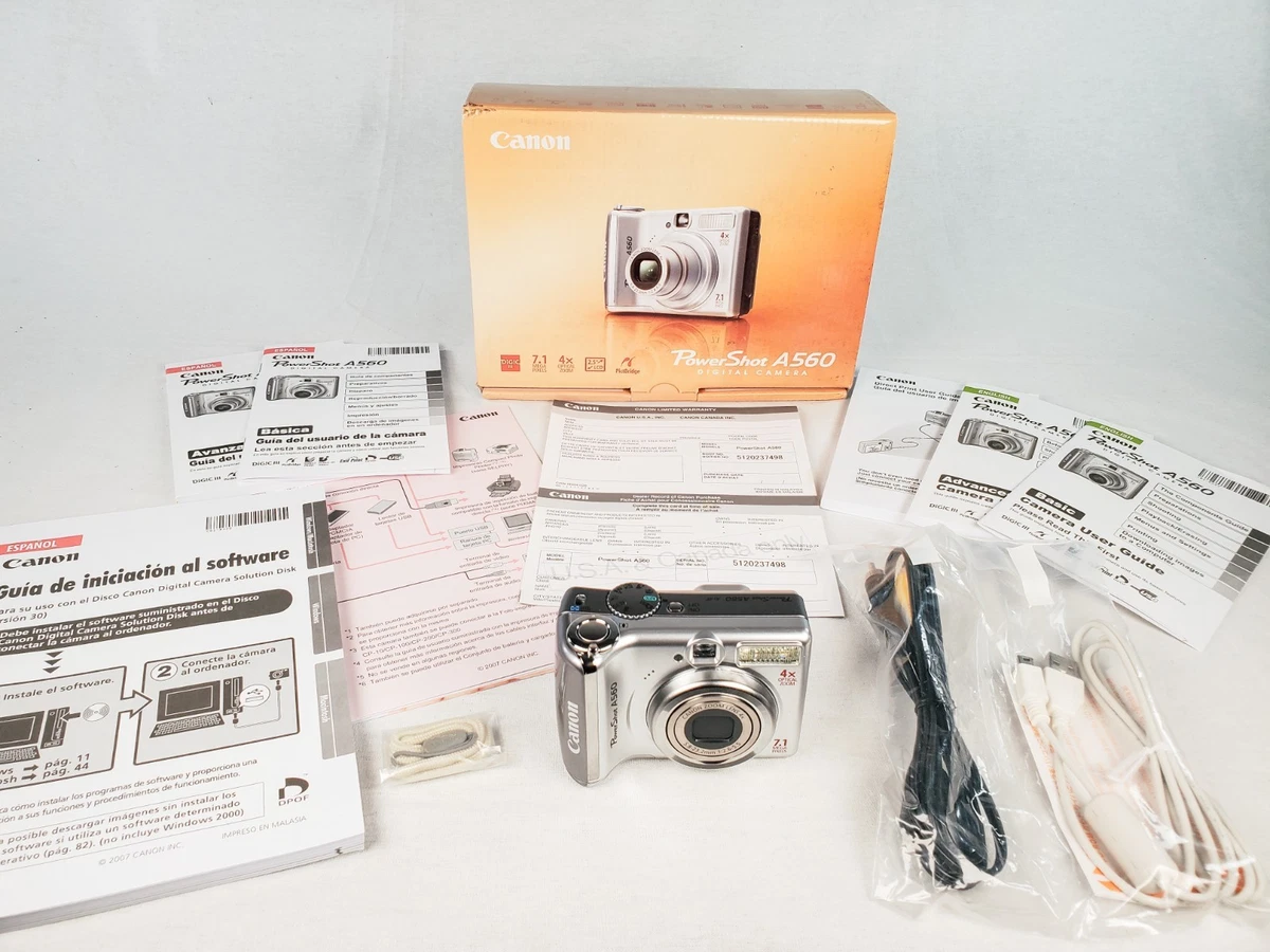 Preços baixos em Câmeras digitais Canon PowerShot A560 | eBay