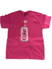 diet coke valentine’s day tee shirt size large