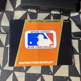 NES NINTENDO MLB MAJOR LEAGUE BASEBALL GAME COMPLETE IN BOX CIB