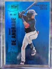2022 Metal Universe Champions DANNY DE ANDRADE Precious Gems PMG Blue /50 Twins