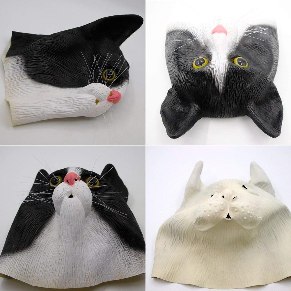 Angry Cat Head Mask MeowStar Human Animal Big Face CatDemon Head Cover  BallParty