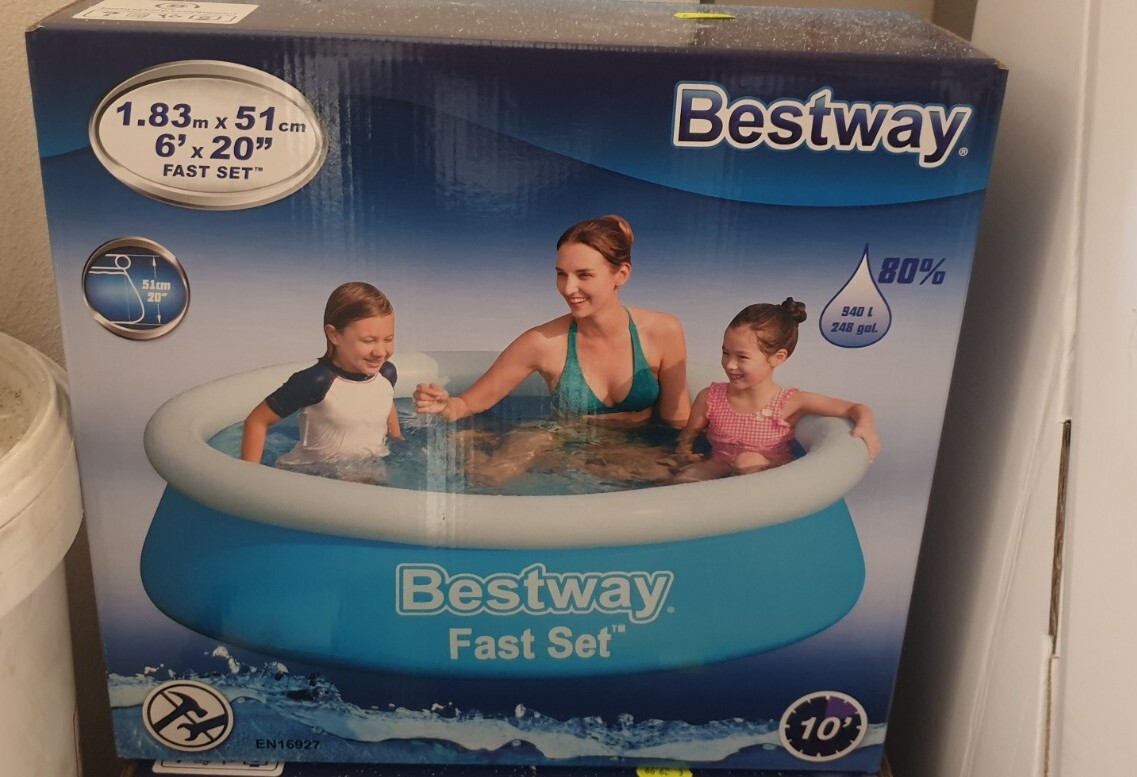 Piscina rotonda autoportante 183 x 51 cm bestway fast set 57392