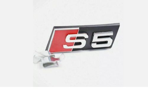 3D Grille EMBLEM FOR AUDI S5 GRILL BADGE S-LINE Racing Sport Logo Badge Front S5