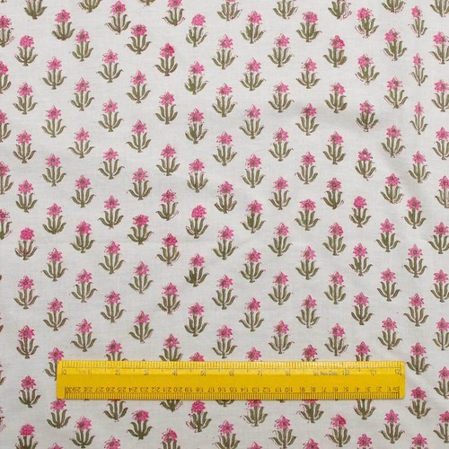 Indian Block Printed Multi Patterns 100% Cotton & Voile Women Dress Fabric Cloth - Picture 18 of 36
