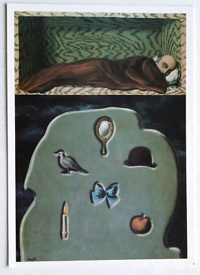 Rene Magritte Der rücksichtslose Schläfer Kunst Postkarte - unbespielt