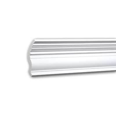  PROFHOME 150179 Eckleiste aus Polyurethan Deckenleiste Stuckleiste 2 m