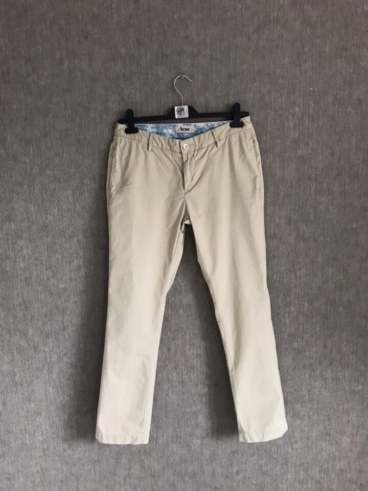 ACNE "GIN KITT" Khaki Chinos/ Pants SIZE 30/34