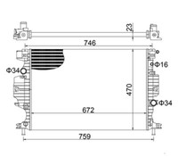Hart KüHler WasserküHler Passend FüR Ford Mondeo V Turnier S-Max CF CJ CK CE