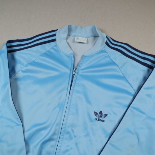 Vintage Adidas ATP Keyrolan Track Jacket Men's Large Blue USA Firebird Trefoil