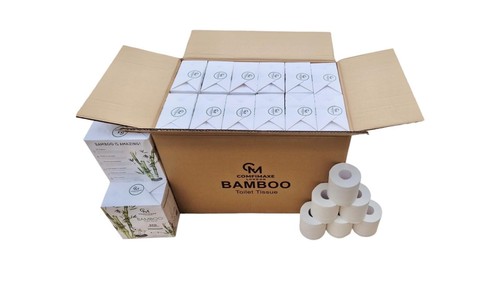 COMFIMAXE® 100% Bamboo Toilet Paper | 3Ply Toilet Paper | Bulk Buy 96 Rolls - Picture 2 of 6