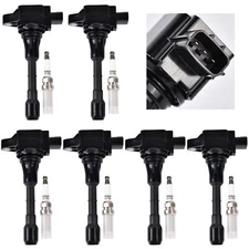 Pack 6 Ignition Coil Spark Plug UF550 For 2009-2019 Nissan Murano 3.5L V6