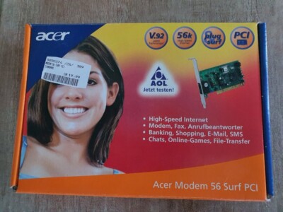 ACER Modem 56 Surf mit OVP - High Speed Internet Modem / Neu, unbenutzt