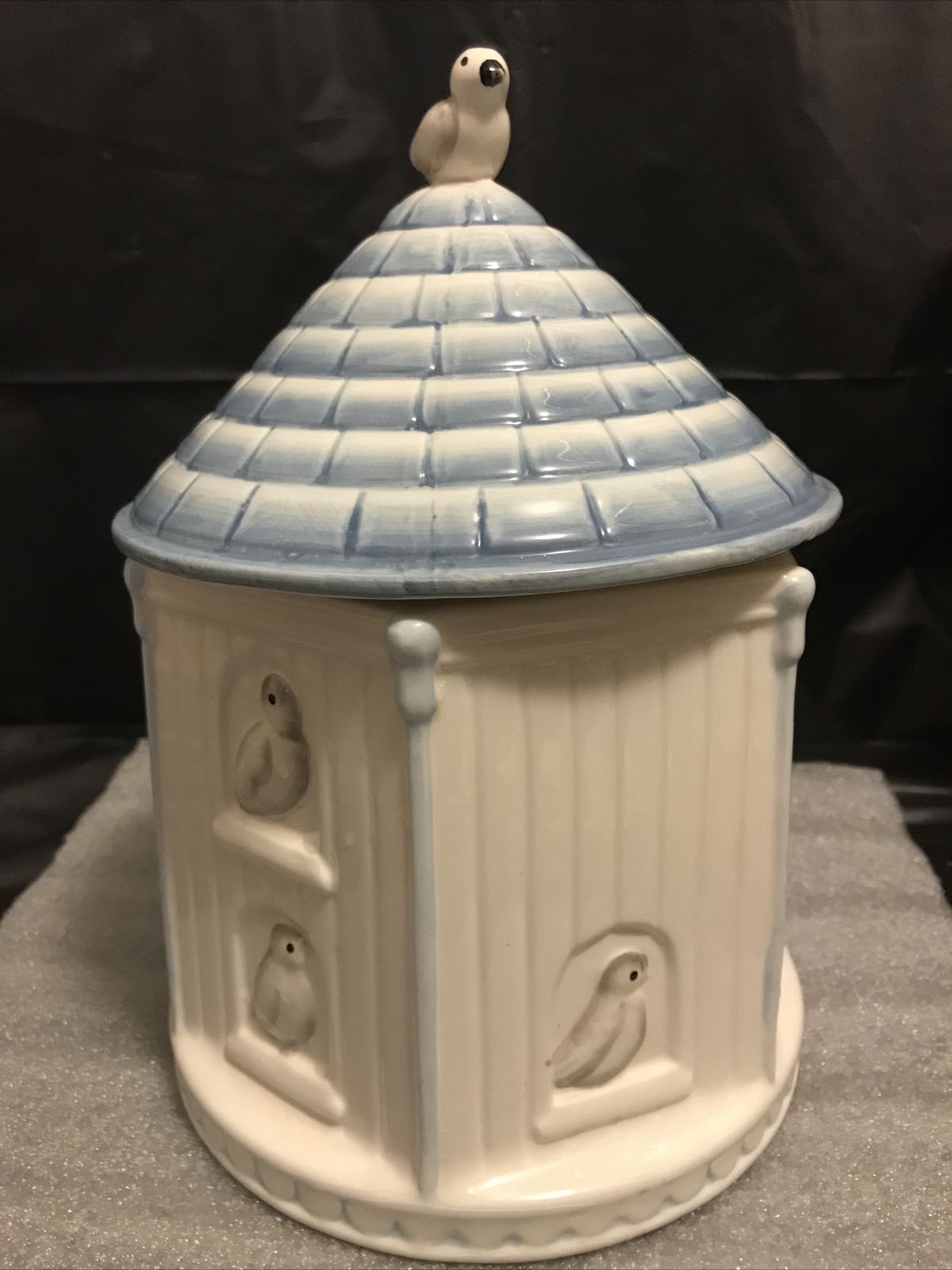 Kate Williams Global Design Connections Birdhouse Ceramic Cookie Jar | eBay