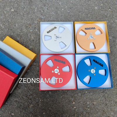 4 pcs 5'' Nagra Tape Reel gold Aluminum Reel to Reel Empty Take up Reel