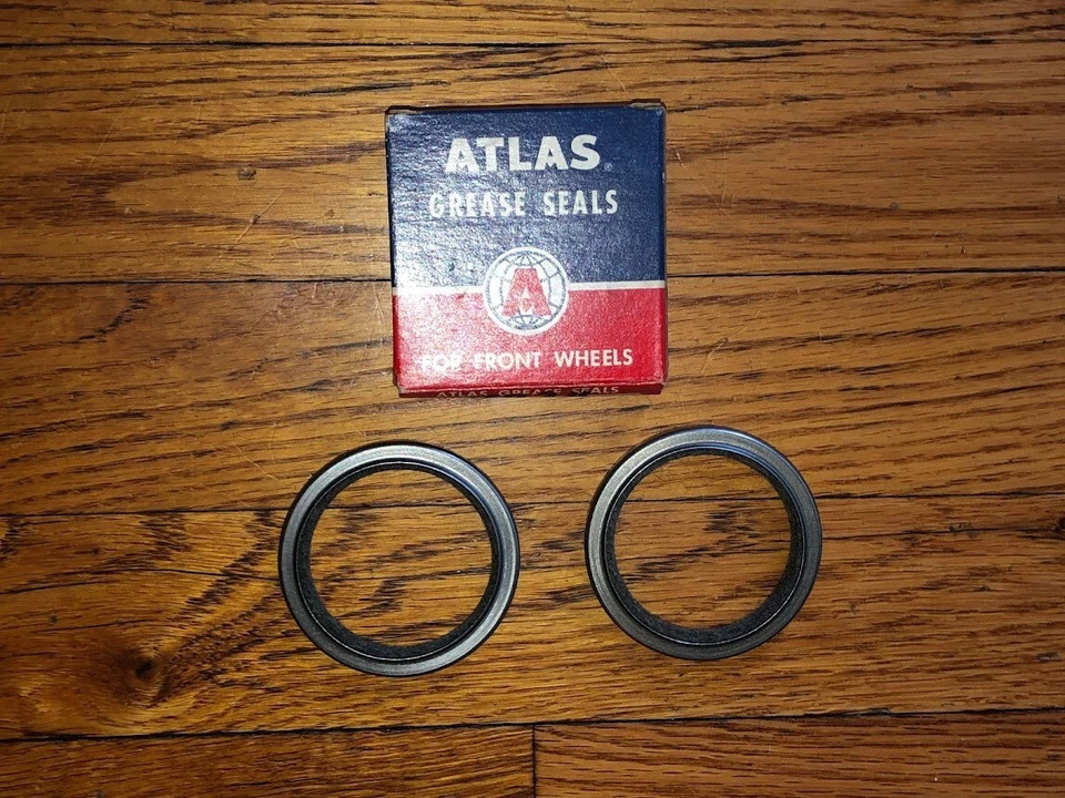 NOS 1961-1968 Chevrolet Corvette Corvair Biscayne Impala Front Wheel Oil Seals - Image 2 of 2