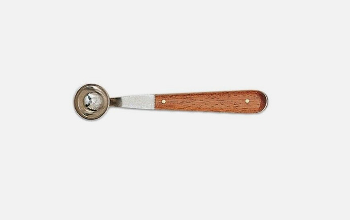 Deglon Inox-France Melon Baller Metal Scooper with Rosewood Handle 28mm