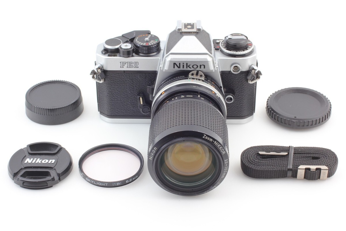 Exc+5] Nikon FE2 Film Camera Ai-s 35-105mm f3.5-4.5 Lens