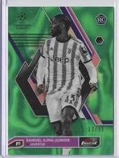 2022-23 Topps Finest UEFA Samuel Iling-Junior Green Lava Refractor /99 Juventus