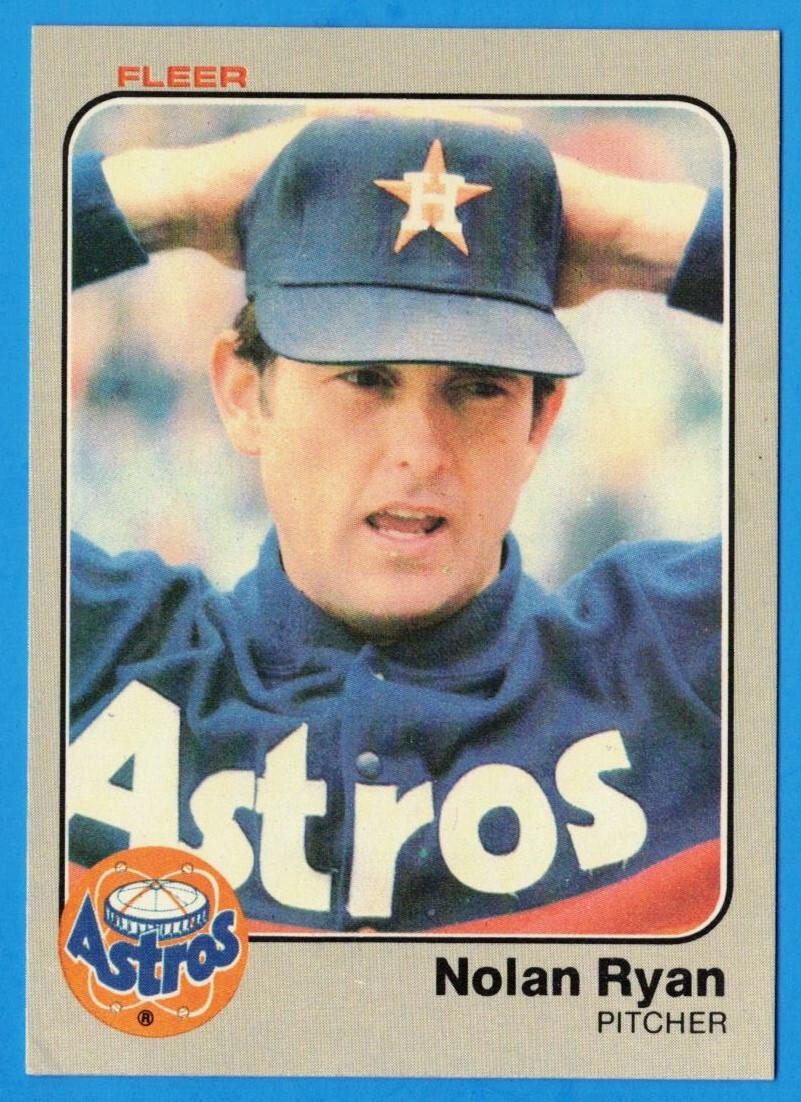1983 Fleer NOLAN RYAN #463 (ex-) Houston Astros E