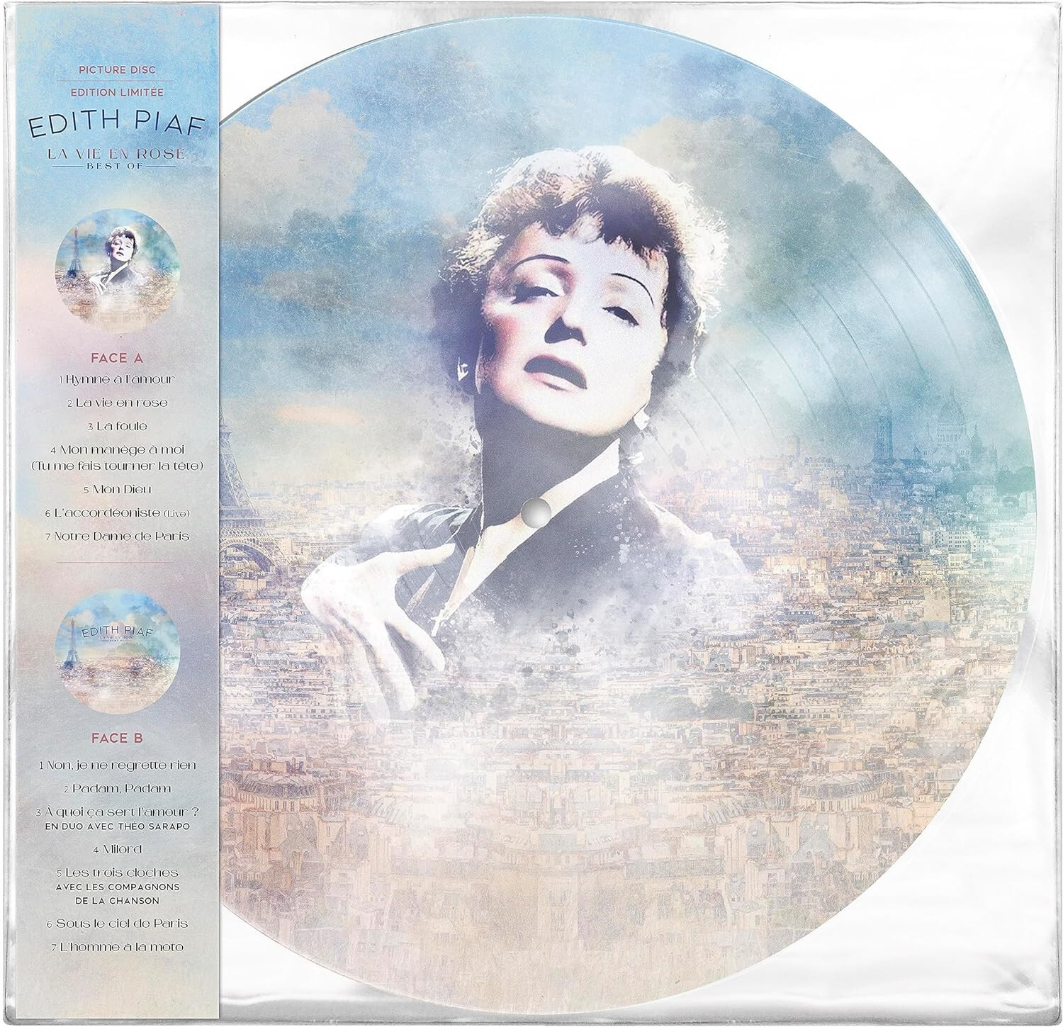 Edith Piaf Best Of Vinile Lp Picture Disc (2023 Remaster) Nuovo e Sigillato