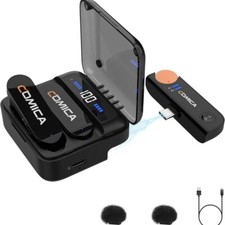 Comica Vimo S Dual-Channel Compact Wireless Lavalier Microphone Systme for Phone