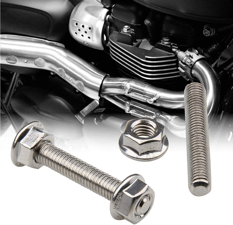 Kit de pernos de acero inoxidable colector de escape cabezal pernos para Ford F150 4,6/5,4 L V8 Foto 2 de 4