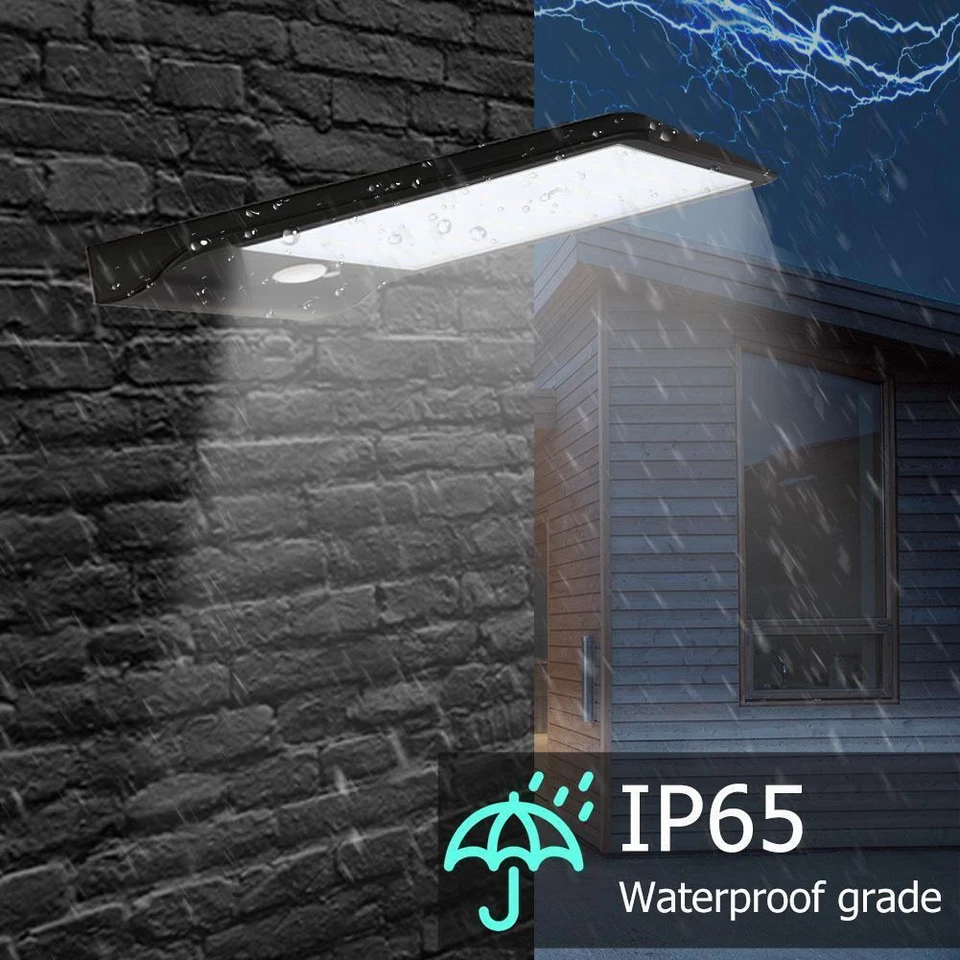 48 LEDs |Solar Power 3 Modes Waterproof Motion Sensor Lights Outdoor Garden Lamp - Image 2 of 4