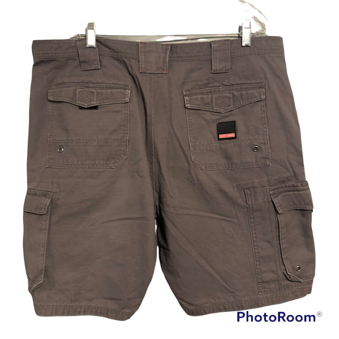 Craftsman Cargo Utility Shorts Heavy Duty Gray Cotton… Gem