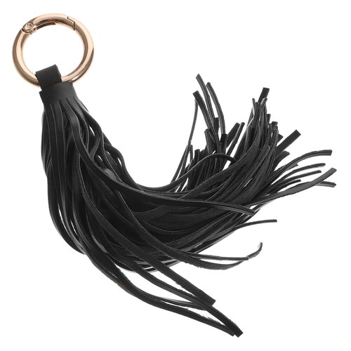 Charm Leather Tassels Leather Tassel Car Key Holder Fringed Bag
