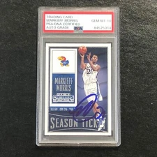 2015-16 Contenders Draft Picks Season Ticket #67 Markieff Morris Signed Card AUT