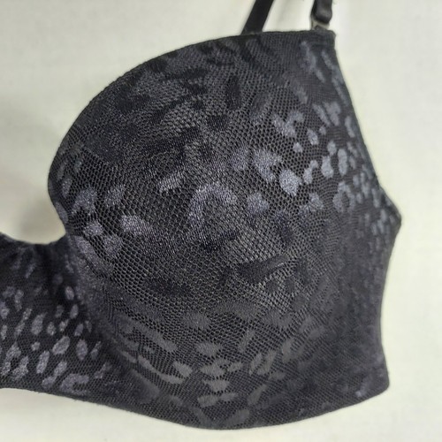 Maidenform One Fab Fit T-shirt Bra #07219 Gray Leopard 36C Underwire Padded - Picture 8 of 9