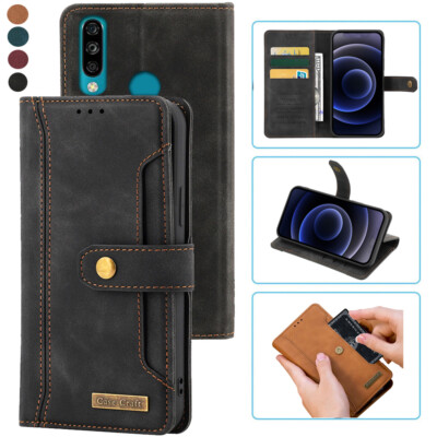 For ZTE Blade A7 2020 Notebook Style Card Case,Leather Magnetic Flip Phone Case