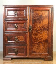 16" ancienne dynastie chinoise Huali bois sculpter meuble carré