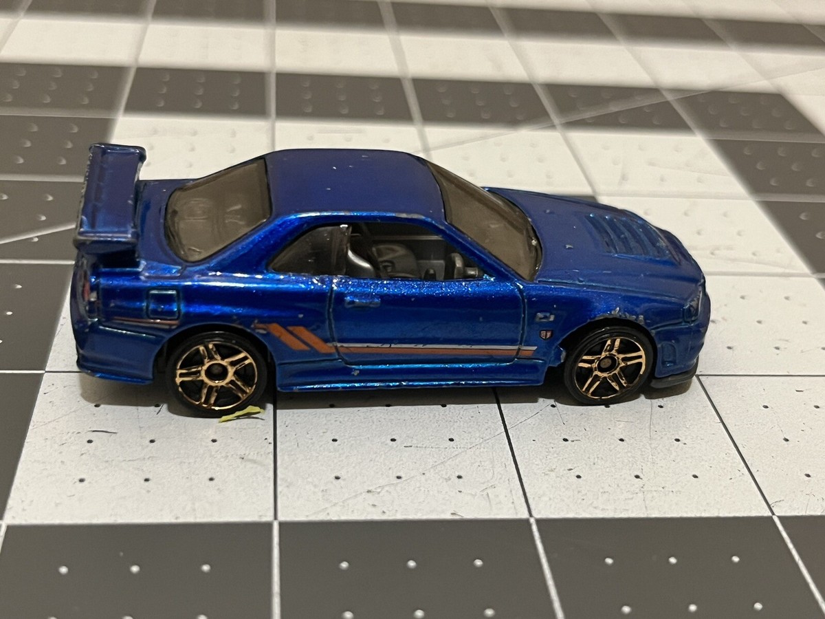 Hot Wheels HW Showroom Nissan Skyline GT-R (R34) Blue | eBay
