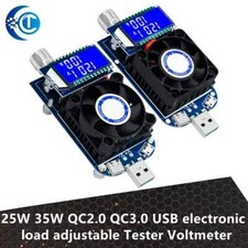 25/35W USB Electronic Load Adjustable Constant Current Battery Capacity Tester