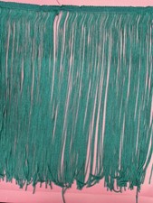 12-Inch-Wide Cyan Fringe, Sold per yards