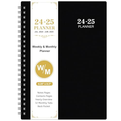 2024-2025 Planner - Weekly and Monthly Planner 2024-2025, 6.3”× 8.4”, Academic
