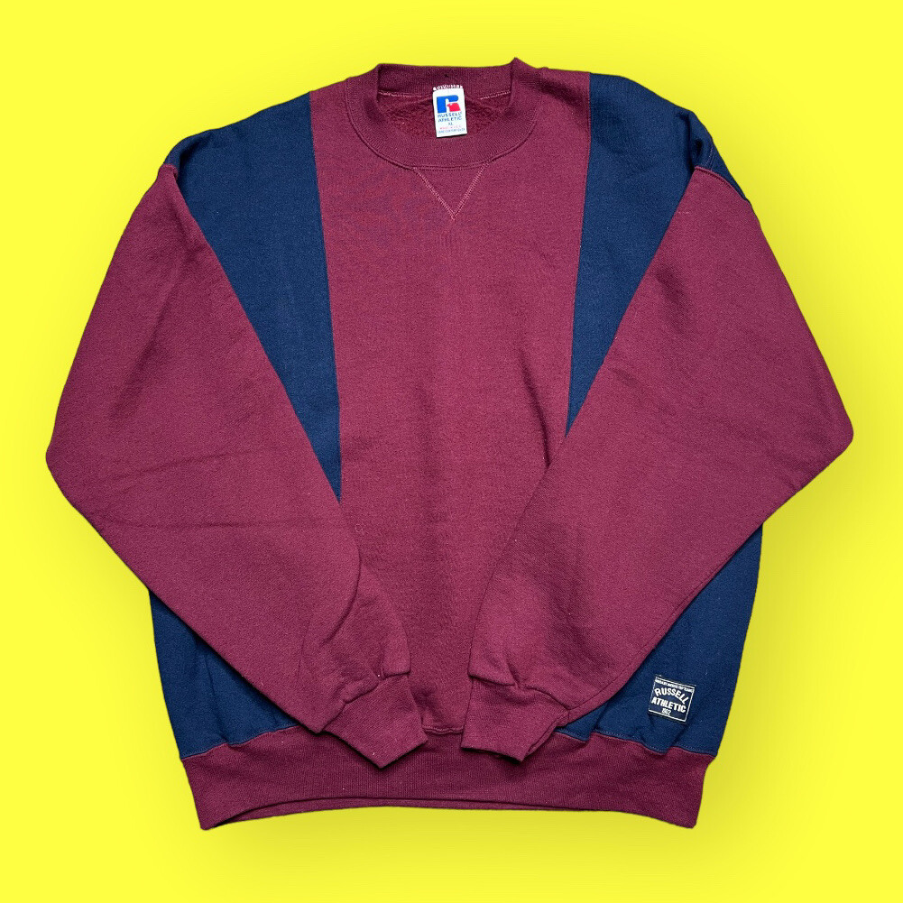 トップス 1990's RUSSEL ATHLETIC / boro sweat Vintage Russell Athletic Crewneck Sweatshirt Color Block