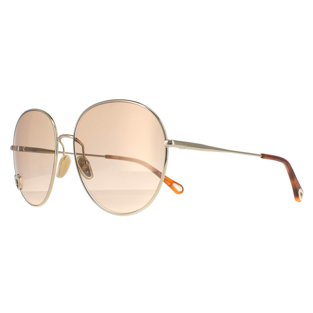 Chloe Sunglasses CH0027S 006 Gold Brown Light Gold Mirror | eBay