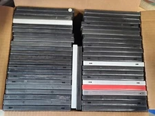 Lot of 80+ USED EMPTY BLACK DVD Cases Assorted Read Description
